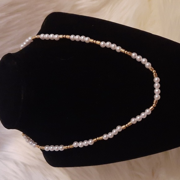 2pcs Gold Faux Pearl Charm Buckle Necklace - Picture 9 of 15